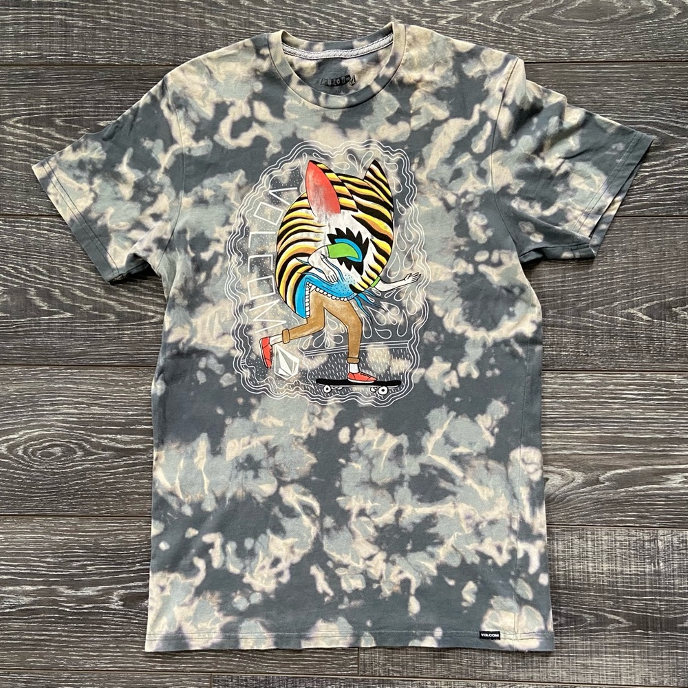 Acid Washed Volcom Skate Creature Tee 🔥